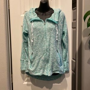 Just Be Free mint green hoodie- super soft